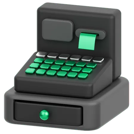 Cash Register Machine  3D Icon