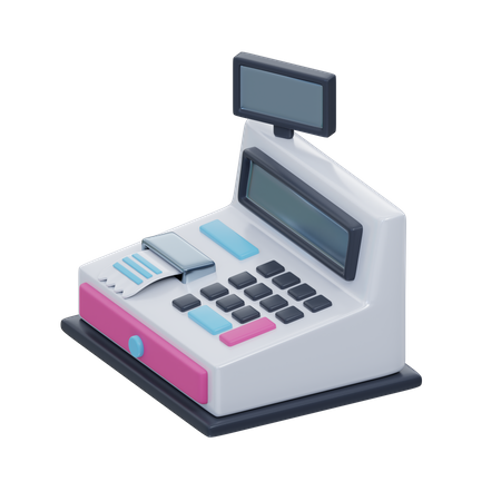 Cash Register Machine  3D Icon