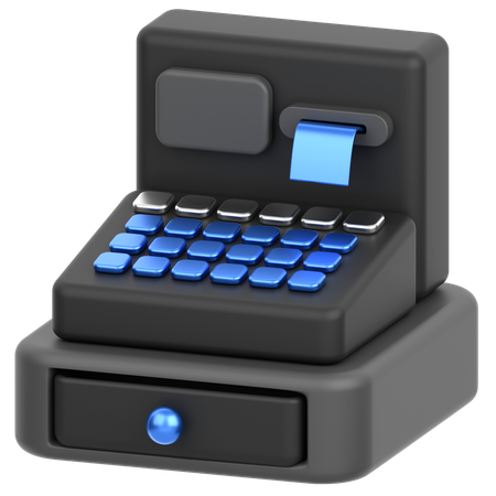 Cash Register Machine  3D Icon