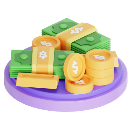 Cash reserves  3D Icon