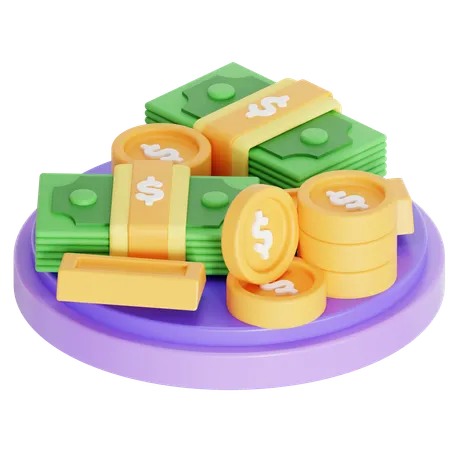 Cash reserves  3D Icon