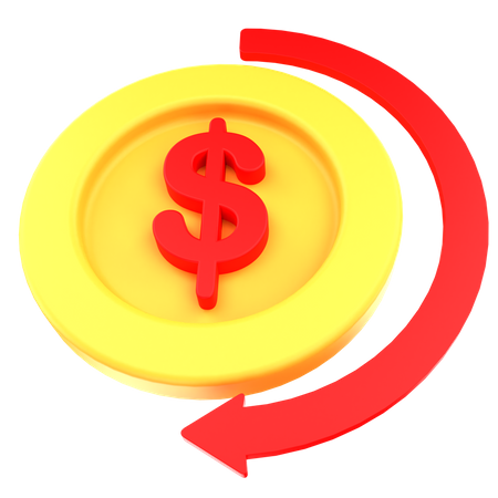 Cash Return  3D Icon