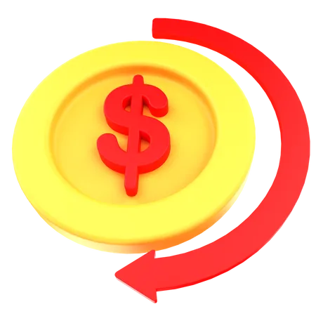 Cash Return  3D Icon