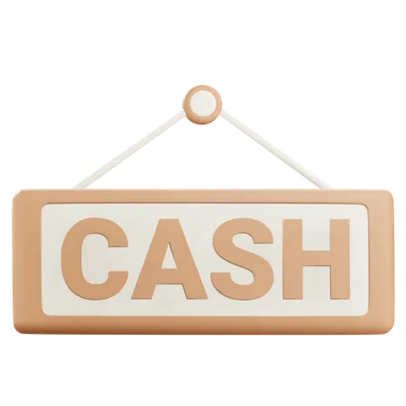 3 D Cash Sign With Alpha Background 3D Icon