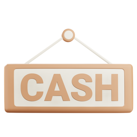 Cash Sign  3D Icon