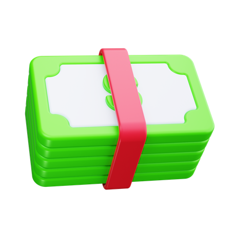 Cash Stack  3D Icon