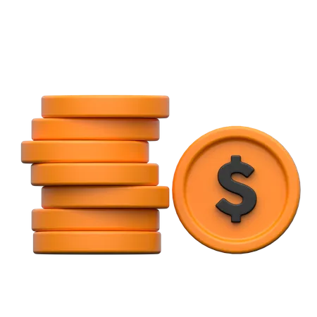 Cash Stack  3D Icon