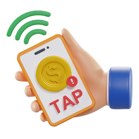 Cash Tap  3D Icon