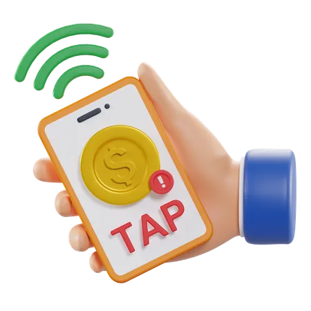 Cash Tap  3D Icon