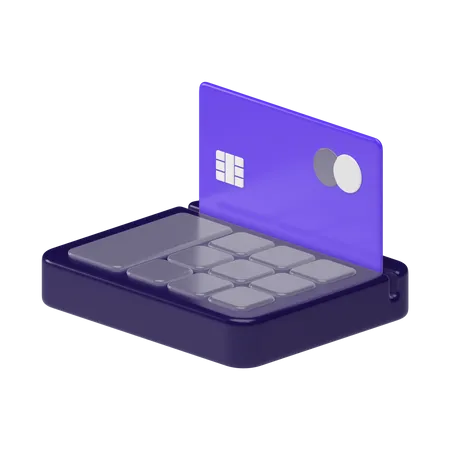 Cash Terminal  3D Illustration