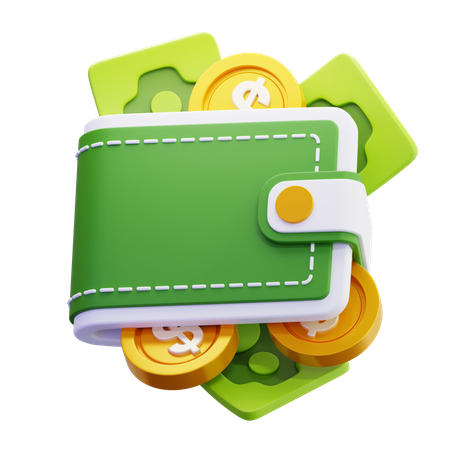 Cash Wallet  3D Icon