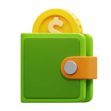 Cash wallet  3D Icon