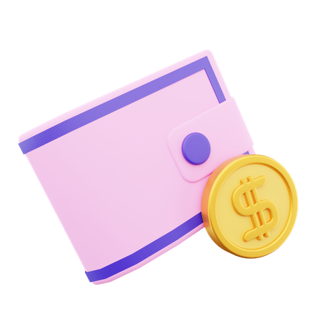 Cash Wallet  3D Icon