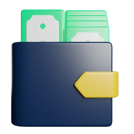 Cash Wallet  3D Icon