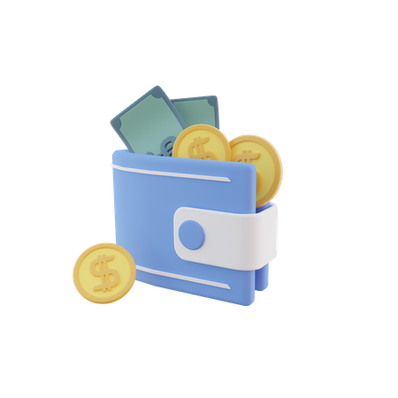 Cash Wallet  3D Icon