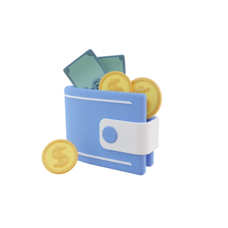 Cash Wallet  3D Icon