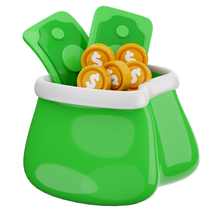 Cash Wallet  3D Icon