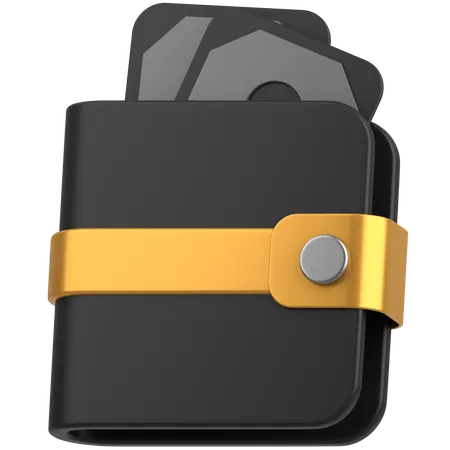 Cash wallet  3D Icon