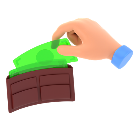 Cash Wallet  3D Icon