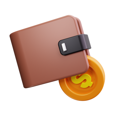 Cash Wallet  3D Icon