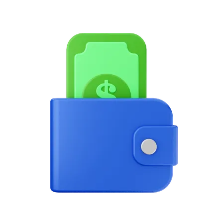 Cash Wallet  3D Icon