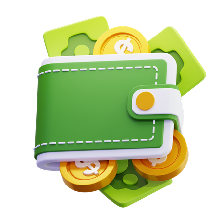 Cash Wallet  3D Icon