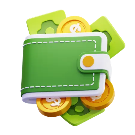 Cash Wallet  3D Icon