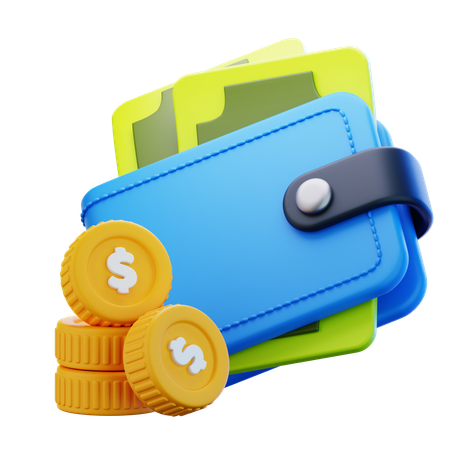 Cash Wallet  3D Icon