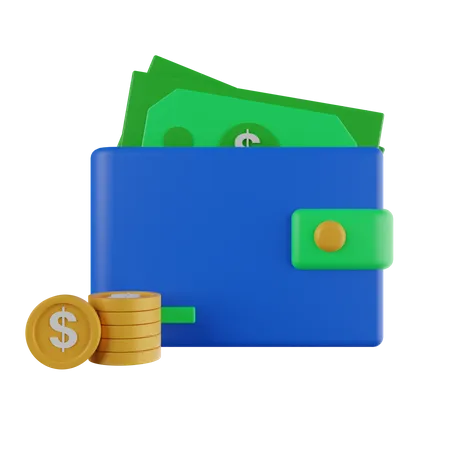 Cash Wallet  3D Icon