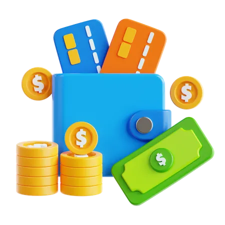 Cash Wallet  3D Icon