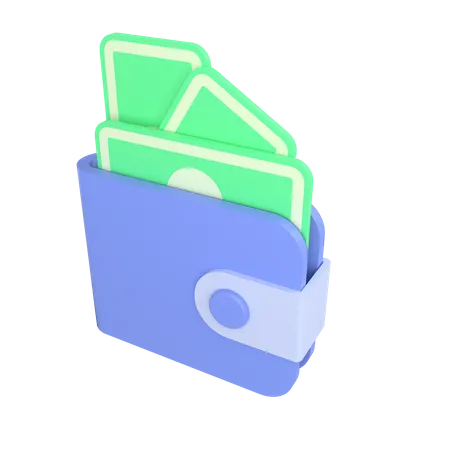 Cash Wallet  3D Icon