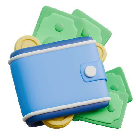 Cash Wallet  3D Icon