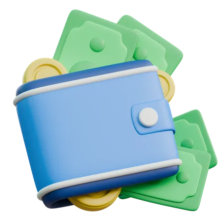 Cash Wallet  3D Icon
