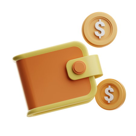 Cash Wallet  3D Icon