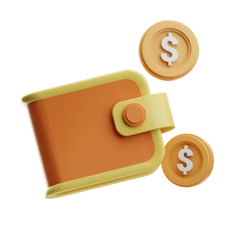 Cash Wallet  3D Icon