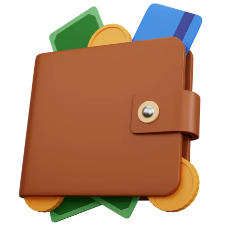 Cash Wallet  3D Icon