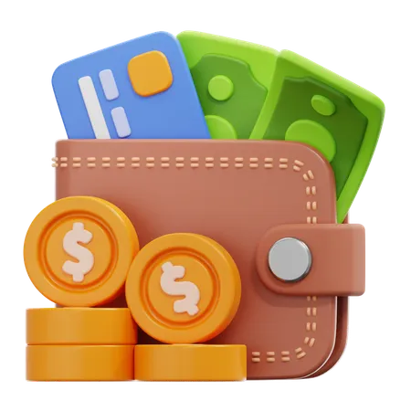 Cash Wallet  3D Icon