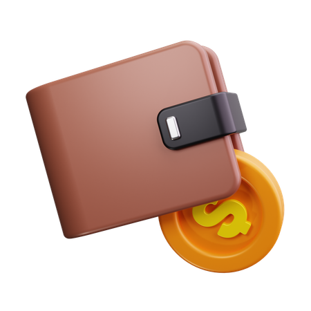 Cash Wallet  3D Icon