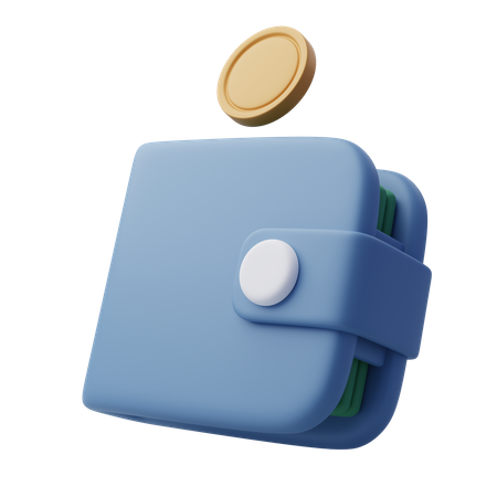 Cash Wallet 3D Icon