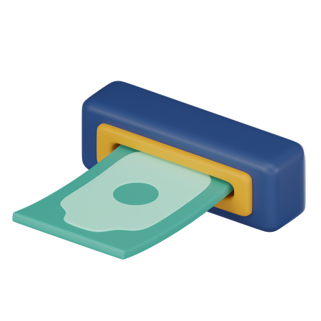 Cash Withdraw  3D Icon