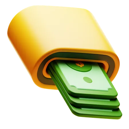 Cash Withdraw  3D Icon