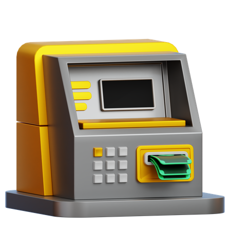 Cash Withdraw  3D Icon