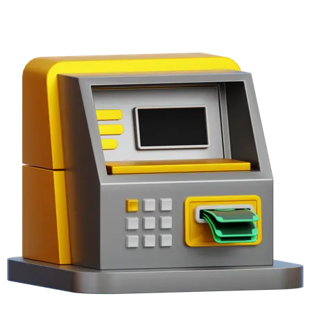 Cash Withdraw  3D Icon