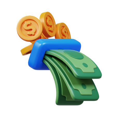 Cash Withdraw  3D Icon