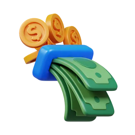 Cash Withdraw  3D Icon
