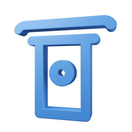 現金引き出し  3D Icon