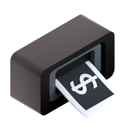 Cash Withdrawal  3D Icon
