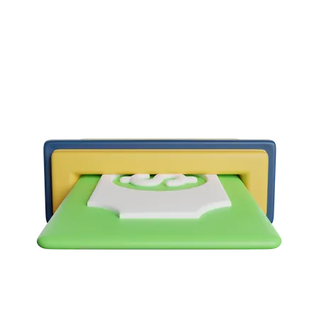 Cash Withdrawal  3D Icon