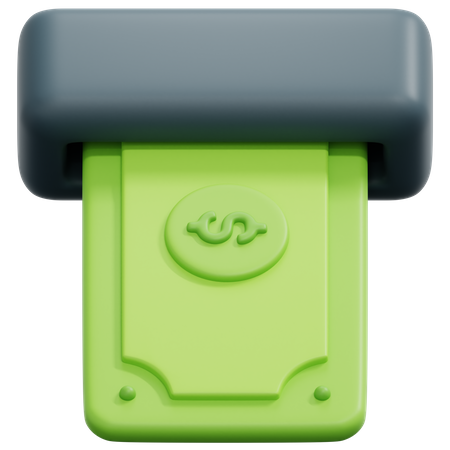 Cash Withdrawal  3D Icon