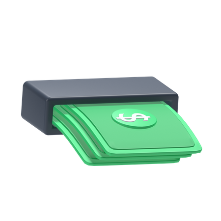 Cash Withdrawal  3D Icon